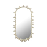 Bubbles Ivory Oval Wall Mirror Model: TOV-C18422